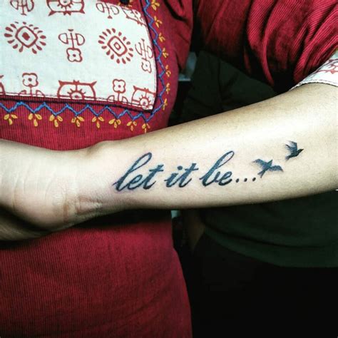 tatuaje let it be|93 Best Let it be tattoo ideas in 2024